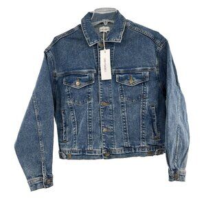 Driftwood Everyday Boyfriend Denim Jacket‎ Size XS Mid Length